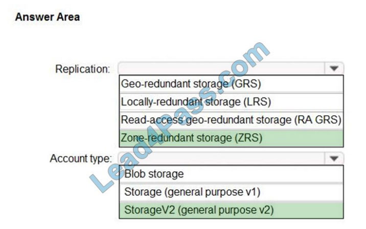 lead4pass az-303 exam questions q2-1