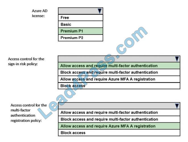 lead4pass az-304 exam questions q4-1